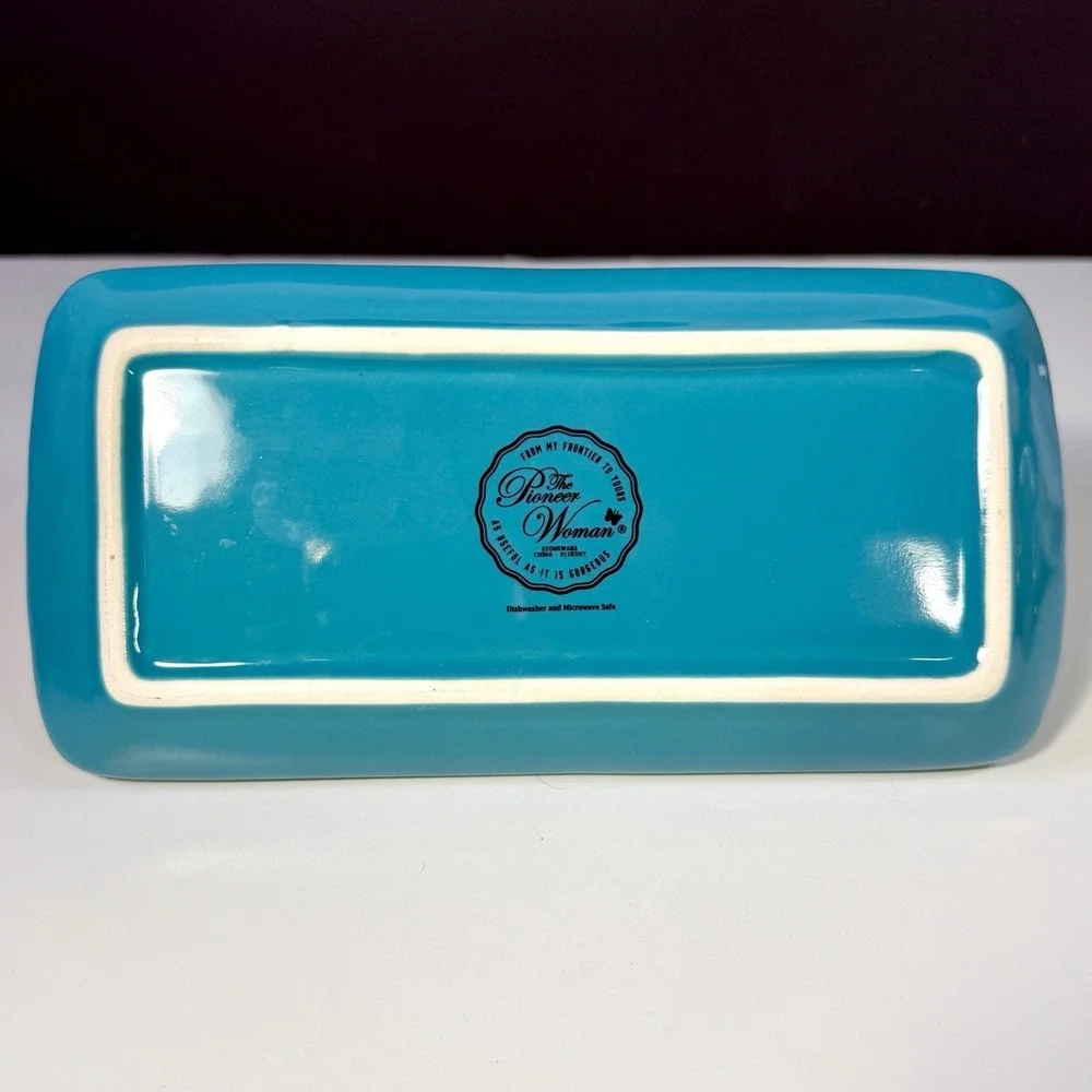 Pioneer Woman Vintage Floral 1/4 lb Butter Dish Butter Makes Everything Better